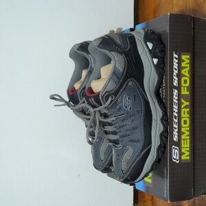 Sketchers NWOT AfterBurn Blue Extra Wide Memory Foam Sneaker